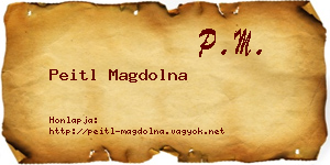 Peitl Magdolna névjegykártya